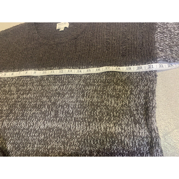 RVCA Sweater Womens Small Brown Tweed 100% Acrylic Skater Chunky Knit Pullover - Picture 8 of 10